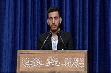 İnqilabın Ali Rəhbəri ilə Həcc məmurlarının görüşündə Ənvarinin qiraəti