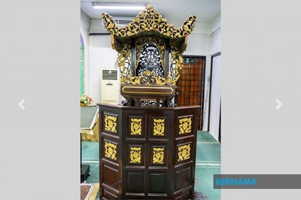 Oldest Pulpit in Malaysia with Exceptional Carvings