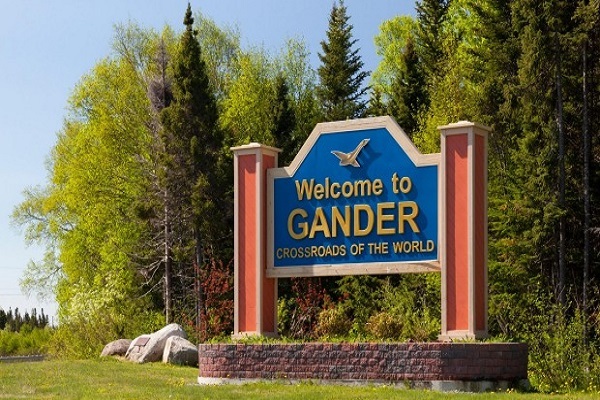 Town of Gander in Canada