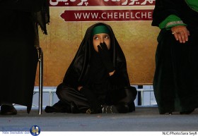 تعزیه در کنار چهل چراغ