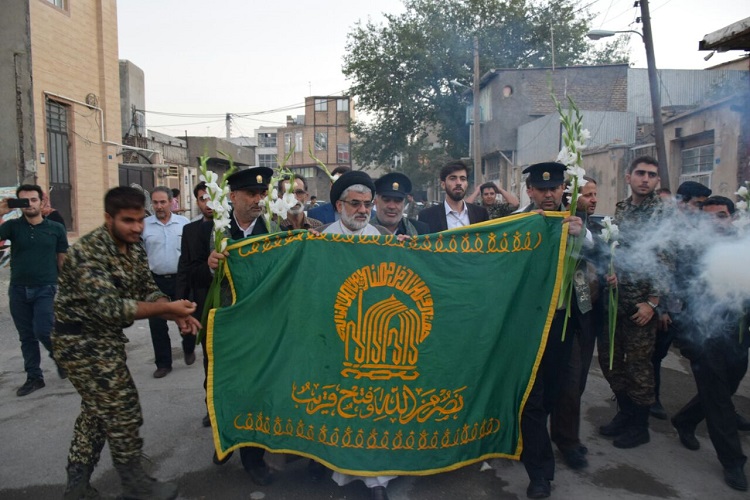 حضور خدام رضوی در مسجد الرضا(ع) کرمانشاه+عکس