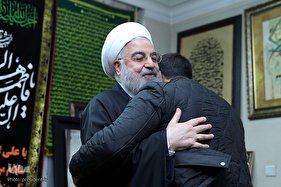 حضور رئیس جمهور در منزل شهید سپهبد حاج قاسم سلیمانی