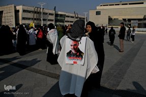 تجمع مردم مشهد در پی  شهادت سپهبد قاسم سلیمانی