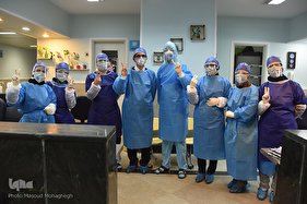 بخش ویژه کرونا بیمارستان کوثر سمنان