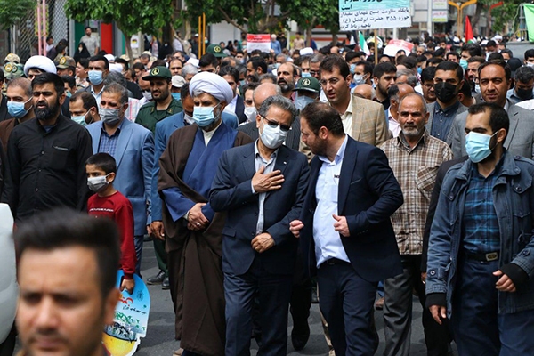 عکس | راهپیمایی روز جهانی قدس در رباط‌کریم