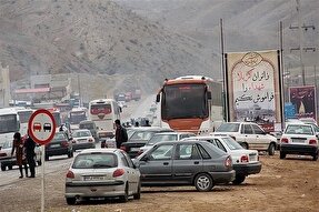 تردد در مسیر بازگشت زائران اربعین در کرمانشاه پرحجم، اما روان
