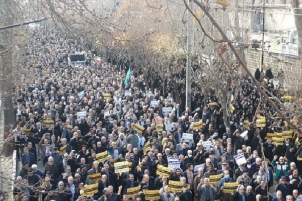 راهپیمایی محکومیت حادثه تروریستی زائران گلزار شهدای کرمان