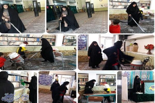 عطر افشانی فضای مساجد در کرمانشاه عطر افشانی فضای مساجد در کرمانشاه