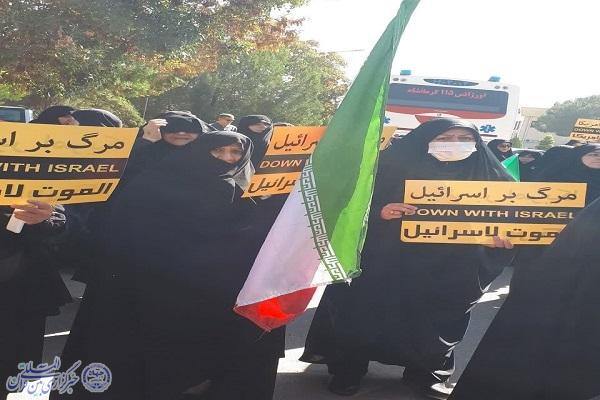 تجمع ضد صهیونیستی مردم کرمانشاه برگزار شد