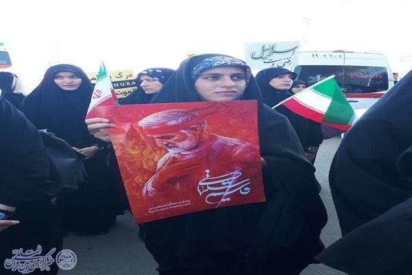 تجمع ضد صهیونیستی مردم کرمانشاه برگزار شد