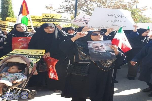 تجمع ضد صهیونیستی مردم کرمانشاه برگزار شد