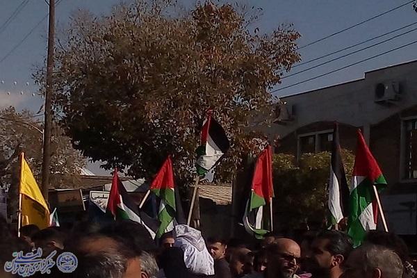 مردم کرمانشاه مظلومیت غزه را فریاد زدند