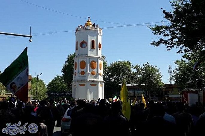 برگزاری راهپیمایی روز قدس در ۶۲ نقطه مازندران