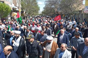 راهپیمایی مردم تبریز در حمایت از عملیات «وعده صادق»