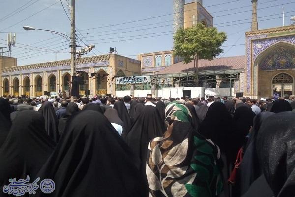 تجمع عزاداران کرمانشاهی در پی شهادت خادم الرضا(ع)
