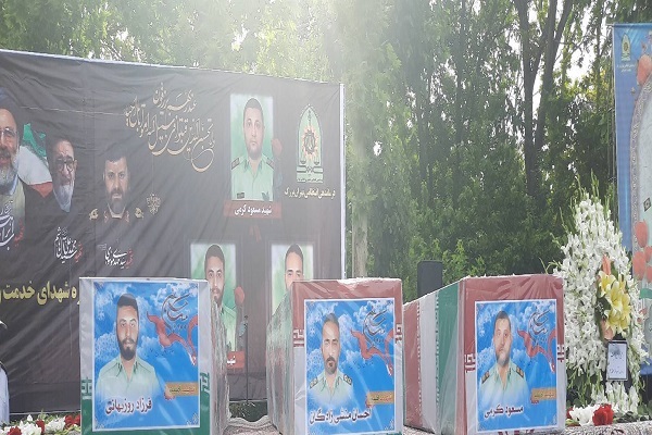 برگزاری مراسم تشییع پیکر شهید مدافع وطن در کرمانشاه