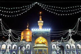 عکس | حرم مطهر رضوی در شب عید غدیر