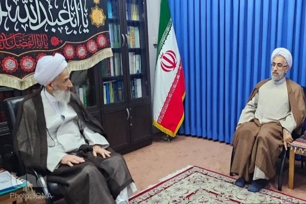 نماینده المصطفی در تانزانیا با آیت‌الله لائینی دیدار کرد