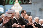 حضور رئیس جمهور سوریه در مراسم بزرگداشت میلاد پیامبر(ص) + عکس
