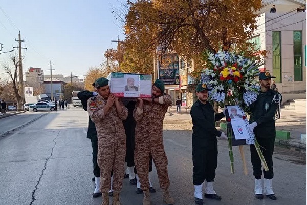 پیکر شهید «چقازردی» در کرمانشاه تشییع شد