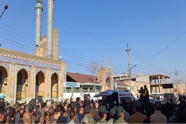 پیکر شهید «چقازردی» در کرمانشاه تشییع شد