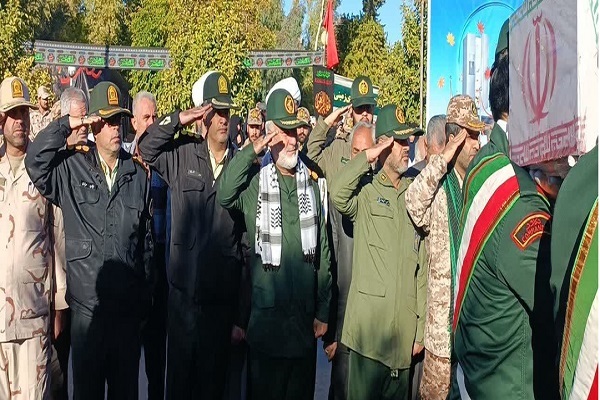 تشییع پیکر شهید گمنام در قصرشیرین