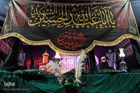 عکس | شب هشتم محرم در شهرک عرب‌های مشهد