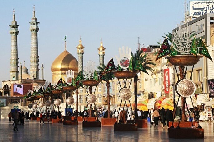 مراسم عزاداری اربعین حسینی در حرم بانوی کرامت برگزار می‌شود