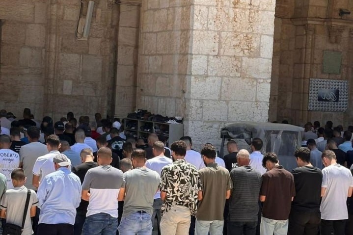 ۴۵ هزار نفر نماز جمعه را در مسجد الاقصی اقامه کردند