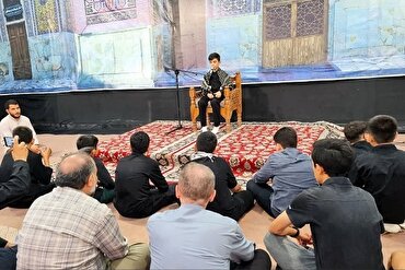 د اُسوه ځوانو قاریانو ملي ټیم د حسینی اربعین له زیارت کوونکو سره مټ په مټ