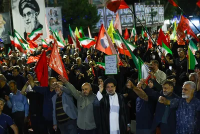 تجمع چهلم تدفین «آقای شهید ایران» در تبریز